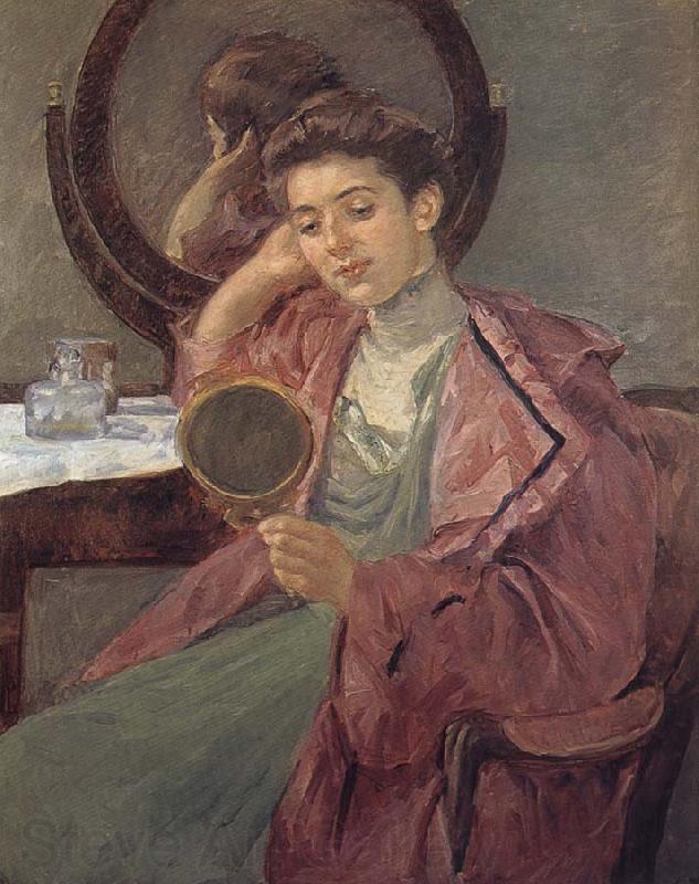 Mary Cassatt Lady in front of the dressing table Germany oil painting art